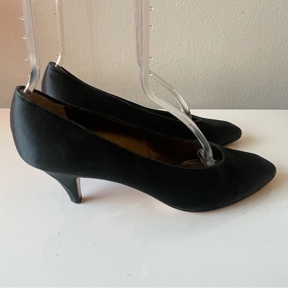 YSL black Satin Pumps size 7.5 - Picture 2 of 13
